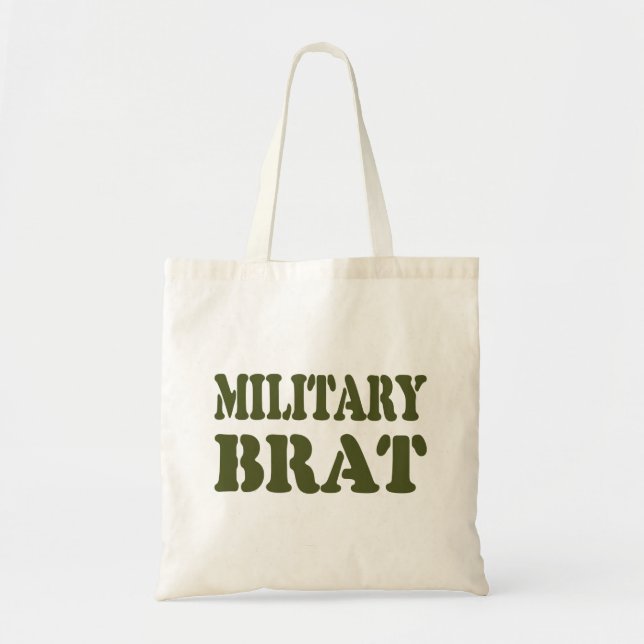 MILITARY BRAT TOTE BAG (Front)
