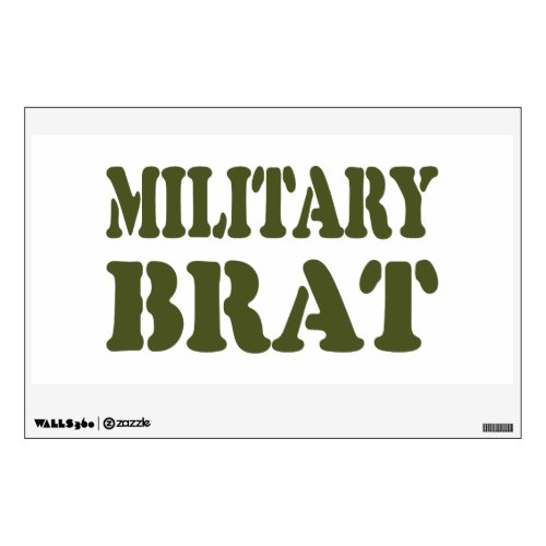 MILITARY BRAT WALL DECAL