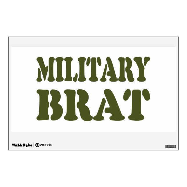 MILITARY BRAT WALL DECAL (Front)