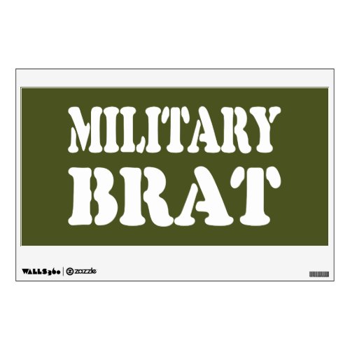 MILITARY BRAT WALL DECAL
