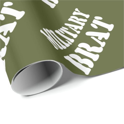 MILITARY BRAT WRAPPING PAPER