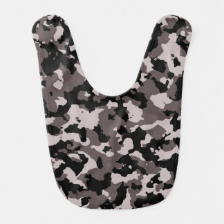 Military Brown Camouflage Pattern Baby Bib