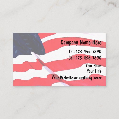 Military Business Card Americana Design