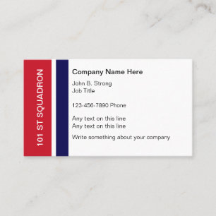 Military Business Cards