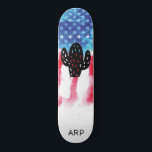 *~* Military CACTUS Red White Blue Flag Skateboard<br><div class="desc">*Energetically Enhanced / imbues WEST WESTERN CACTUS silhouette on American Flag * Patriotic American Flag with a WEST WESTERN CACTUS silhouette . . This design features the USA Flag American Flag also known as Old Glory and Stars and Stripes. This Watercolor American Flag design includes the colors Red White Blue...</div>