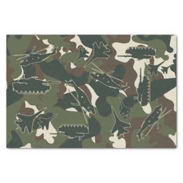 Military Camo Army Tank Helicopter Jet Gift Tissue Paper