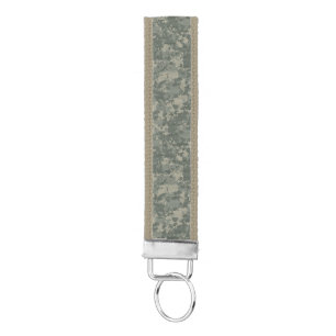 military camo camouflage digital urban soldier sun wrist keychain