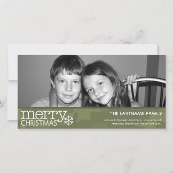 Military - Camo - Christmas Photo Card - 1 Photo by My2Cents at Zazzle