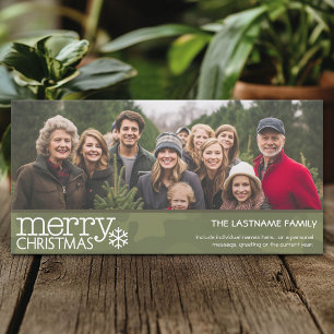 Military - Camo - Christmas Photo Card - 1 photo