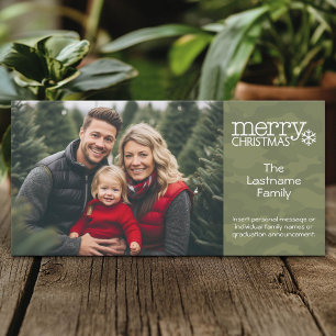 Military - Camo - Christmas Photo Card - 1 photo