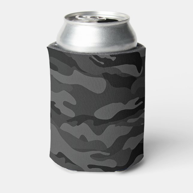 military camo dark evening can cooler (Can Back)