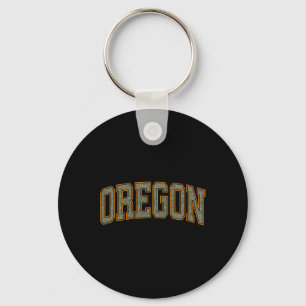 Military Camo Duck Hunter Orange Deer Hunting Oreg Keychain