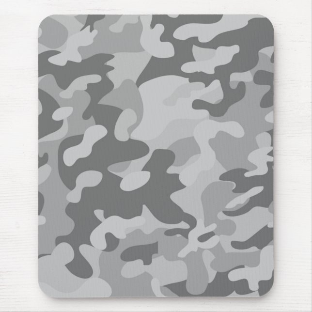 Military camo slate grey coastal gray silver     mouse pad (Front)