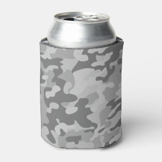 Military camo slate grey coastal gray silver styli can cooler