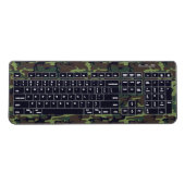 Military Camo Wireless Keyboard (Front)