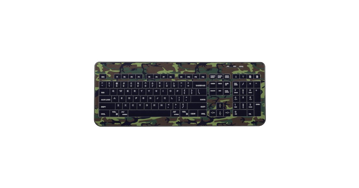 Military Camo Wireless Keyboard Zazzle