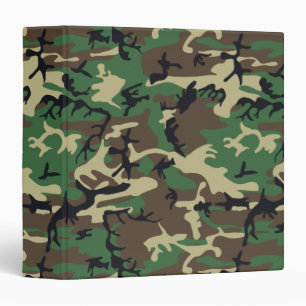 Military Camouflage 3 Ring Binder