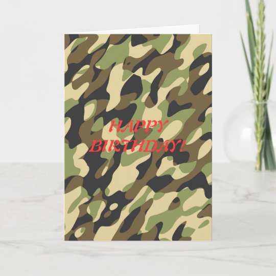 camouflage birthday shirts