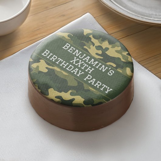 Military camouflage Birthday Party Theme Custom Chocolate Covered Oreo