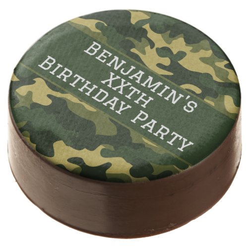 Military camouflage Birthday Party Theme Custom Chocolate Covered Oreo