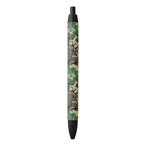 Military Camouflage Black Ink Pen