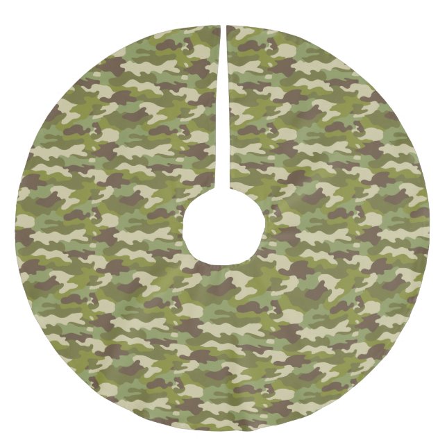 Military Camouflage Brushed Polyester Tree Skirt (Front)