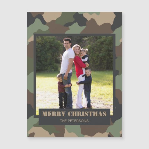 Military Camouflage Camo Christmas Family Photo