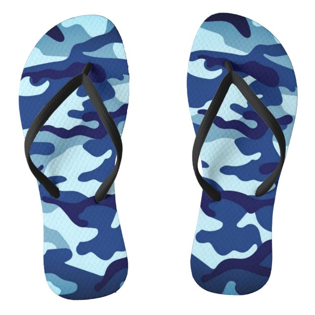 Military Camouflage Camo design Pattern Flip Flops (Footbed)