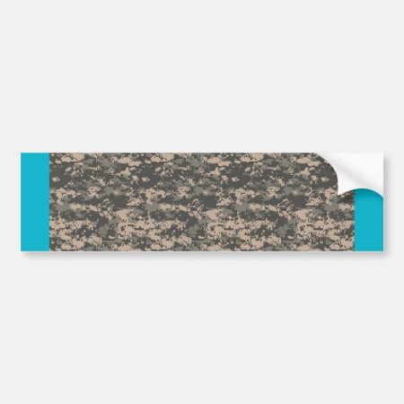 Military Camouflage Camo Digital Automotive Bumper Sticker
