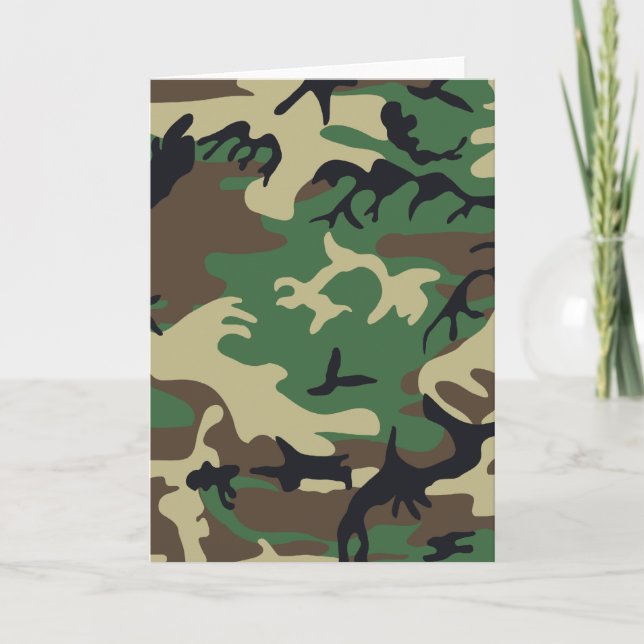 Military Camouflage Card (Front)