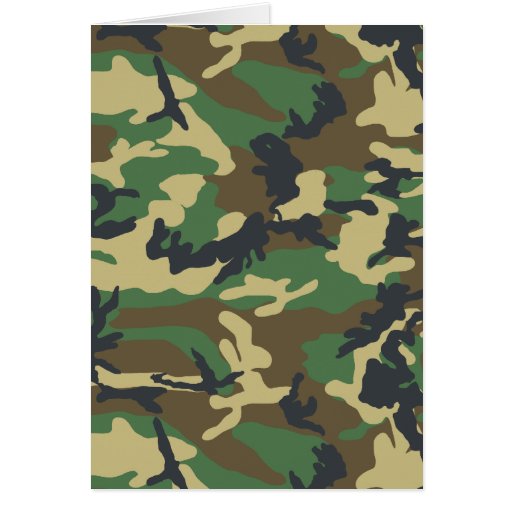 Military Camouflage Card | Zazzle