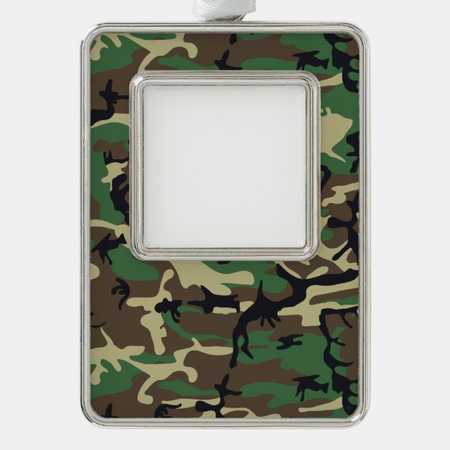 Military Camouflage Christmas Ornament (Front)
