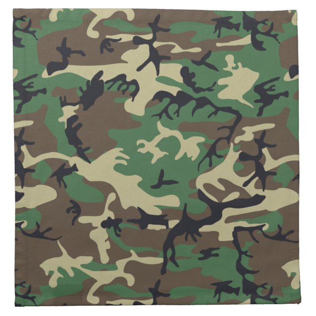 Military Camouflage Cloth Napkin (Front)
