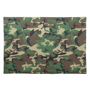 Military Camouflage Cloth Placemat by the_little_gift_shop at Zazzle