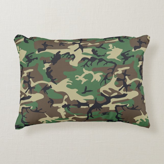 Military Camouflage Decorative Pillow (Front)