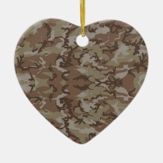 Military Camouflage Desert Ceramic Ornament