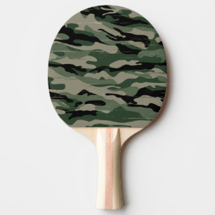 Military camouflage design Ping-Pong paddle