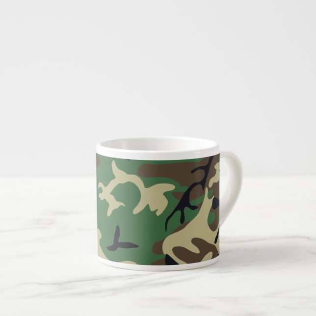 Military Camouflage Espresso Cup (Front Right)