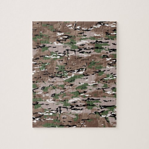 Military Camouflage Fabric Jigsaw Puzzle