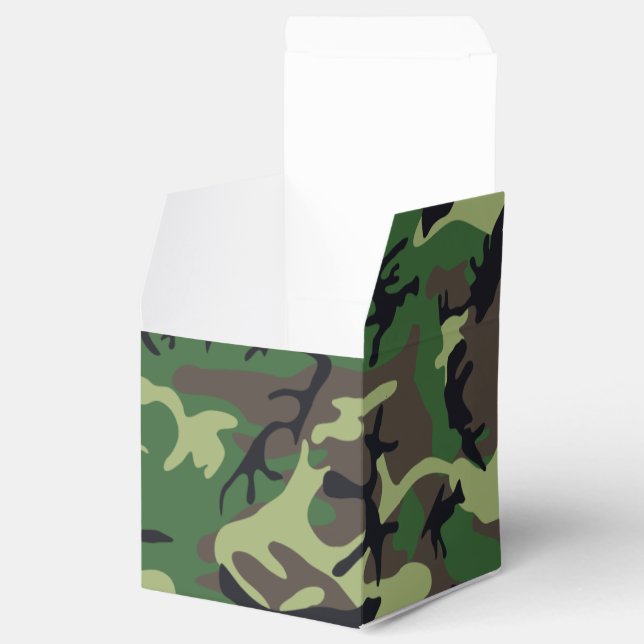 Military Camouflage Favor Boxes (Opened)