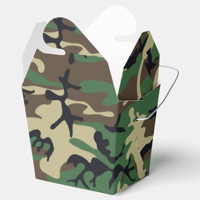 Military Camouflage Favor Boxes (Opened)