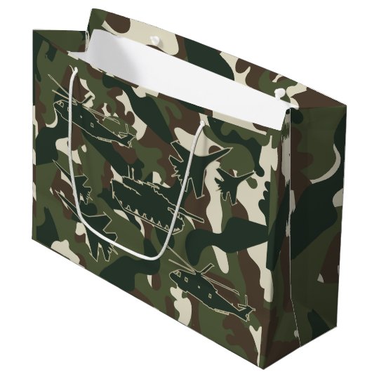 Military Camouflage Gift Bag Boys Birthday Party