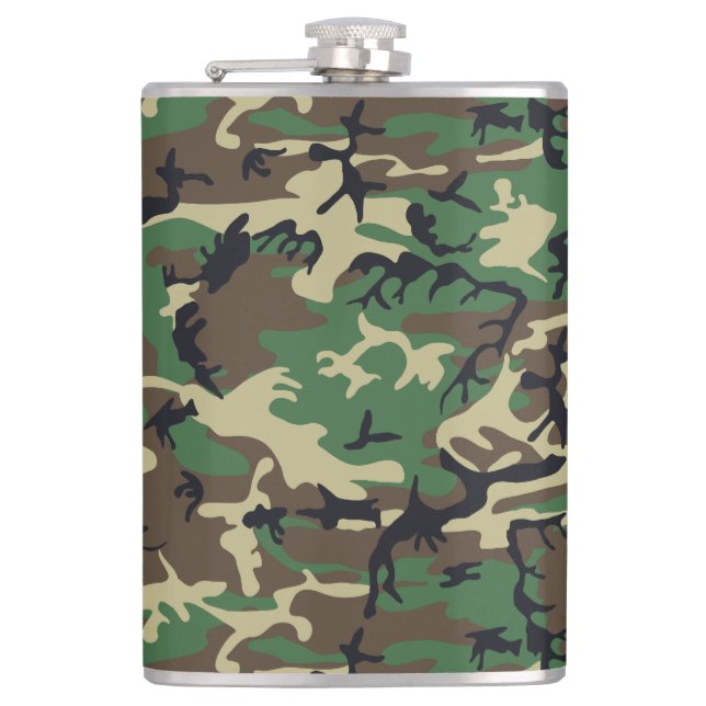 Military Camouflage Hip Flask (Front)