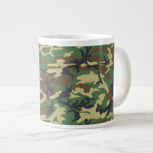 Military Camouflage Large Coffee Mug