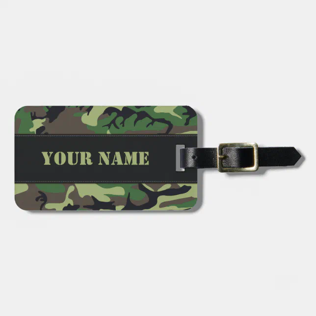 Military Camouflage Luggage Tag | Zazzle