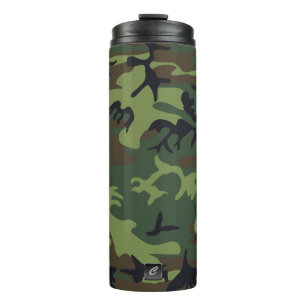 Military Camouflage Monogramed Thermal Tumbler