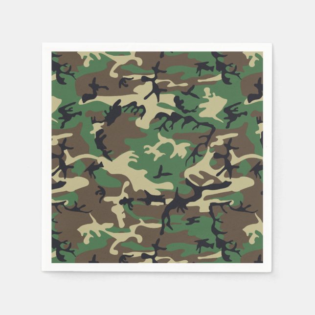 Military Camouflage Napkins (Front)