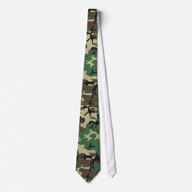 Military Camouflage Neck Tie (Front)