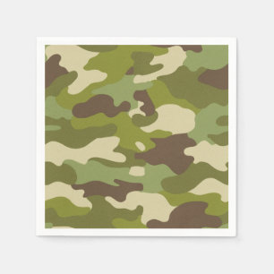 Military Camouflage Paper Napkins