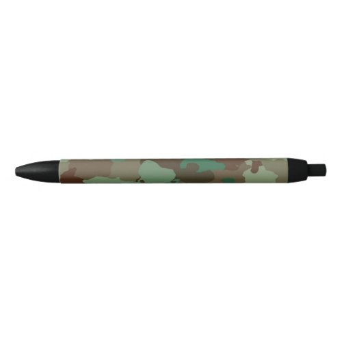 Military Camouflage Pattern Armed Forces Black Ink Pen